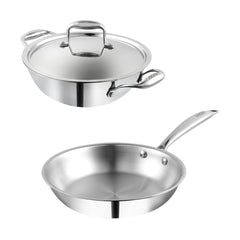 Vinod Platinum Triply Stainless Steel Combo Sets (Induction Friendly) Vinod Platinum Triply Stainless Steel Combo Sets (Induction Friendly)