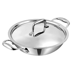 Vinod Platinum SAS Pro Extra Deep Kadai (Induction Compatible) Vinod Platinum SAS Pro Extra Deep Kadai (Induction Compatible)
