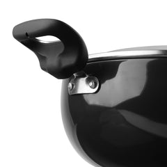 Riveted Handle of Vinod Hanos Non Stick Kadai Riveted Handle of Vinod Hanos Non Stick Kadai