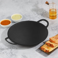 Kraft Infinity Pre-Seasoned Cast Iron Dosa Tawa 28 cm Kraft Infinity Pre-Seasoned Cast Iron Dosa Tawa 28 cm