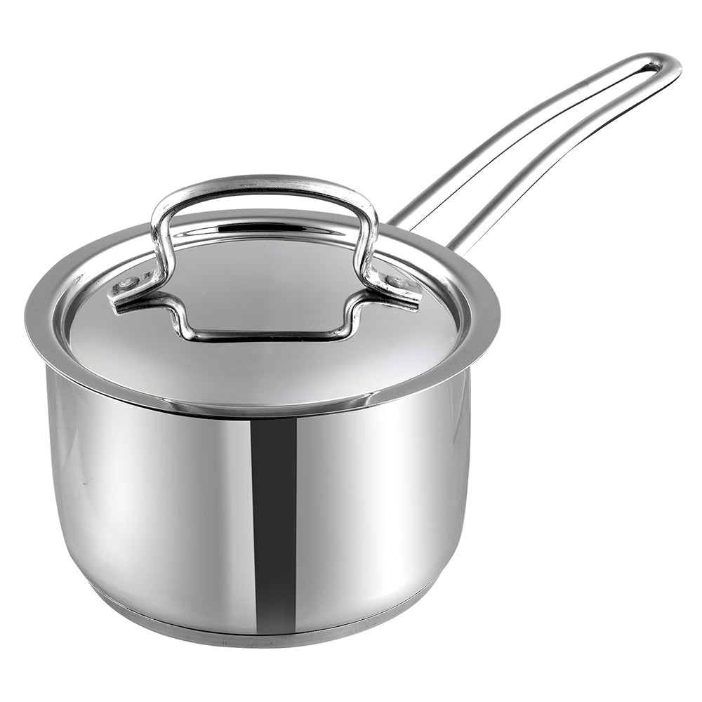 Mirror Finish Stainless Steel Saucepan with Lid Mirror Finish Stainless Steel Saucepan with Lid