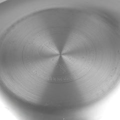 Triply Stainless Steel Wok with Induction Base Triply Stainless Steel Wok with Induction Base
