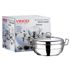 Vinod Stainless Steel Multi Kadai (Induction Friendly) Vinod Stainless Steel Multi Kadai (Induction Friendly)