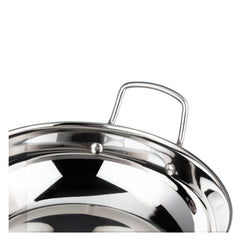 Comfortable Grip Riveted Handle of Vinod Kadai with Glass Lid Comfortable Grip Riveted Handle of Vinod Kadai with Glass Lid