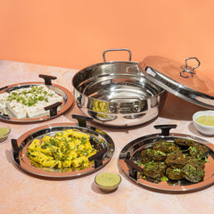 Vinod Stainless Steel Multi Kadai (Induction Friendly) Vinod Stainless Steel Multi Kadai (Induction Friendly)