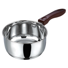 Stainless Steel Milkpan with Ergonomic Handle Stainless Steel Milkpan with Ergonomic Handle
