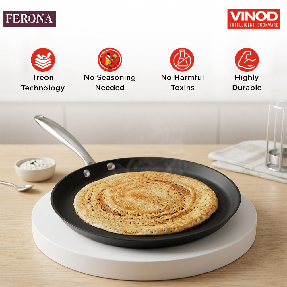 Vinod Ferona Cast Iron Dosa Tawa - 27 cm