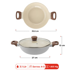 Vinod Ceravit Deep Kadai - Washed Stone