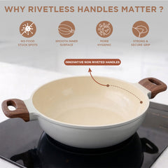Vinod Ceravit Deep Kadai - Washed Stone