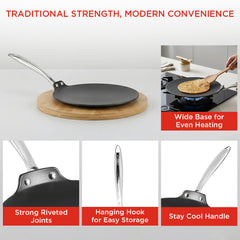 Vinod Ferona Cast Iron Roti Tawa - 26 cm