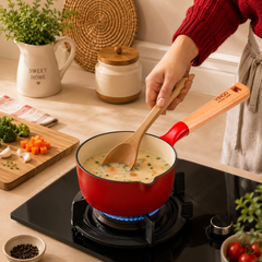 Vinod Cast Iron Freya Sauce Pan - 16 cm