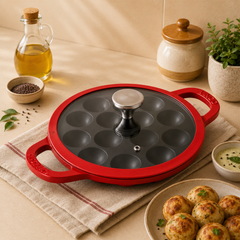 Vinod Cast Iron Freya Appam Pan - 22 cm