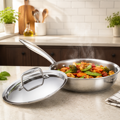 Vinod Platinum SAS PRO Sautepans with lid