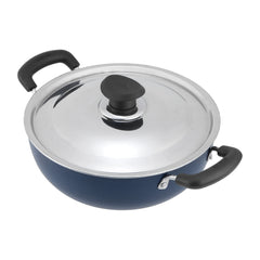 Vinod Zest Non-Stick Deep Kadai with Lid