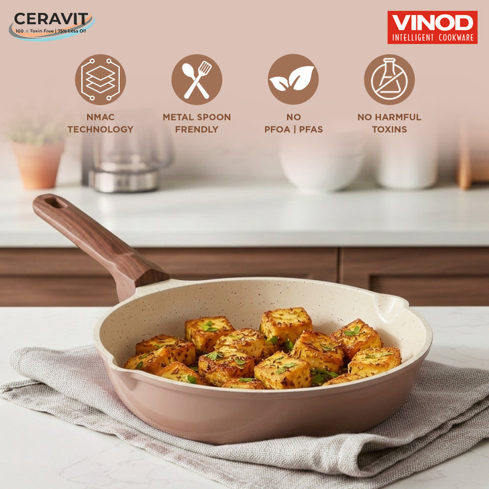Vinod Ceravit Frypan - Desert Rose