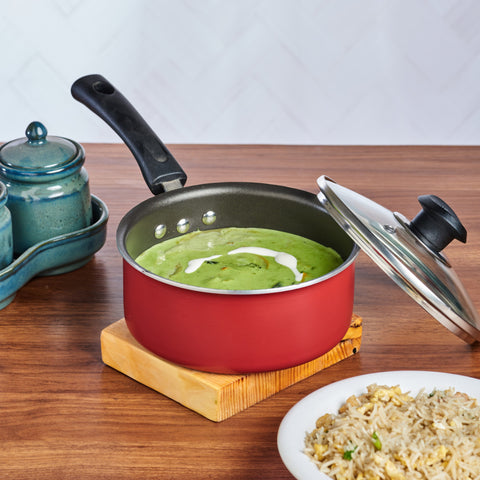 Non Stick Saucepan with Lid (Induction Friendly)
