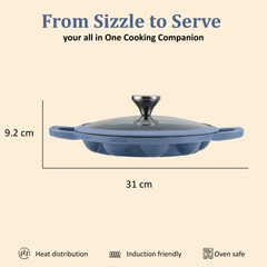 Vinod Cast Iron Freya Appam Pan - 22 cm