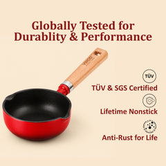 Vinod Cast Iron Freya Tadka Pan - 12 cm