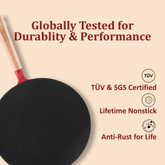 Vinod Cast Iron Freya Roti Tawa - 26 cm