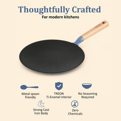 Vinod Cast Iron Freya Roti Tawa - 26 cm