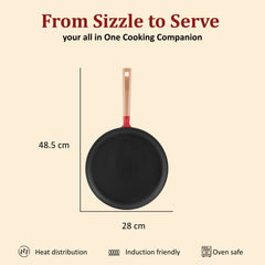 Vinod Cast Iron Freya Dosa Tawa - 28 cm