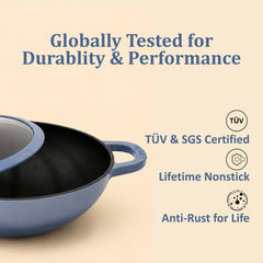 Vinod Cast Iron Freya Kadai