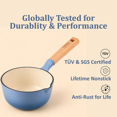 Vinod Cast Iron Freya Sauce Pan - 16 cm
