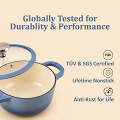 Vinod Cast Iron Freya Saucepot  - 20 cm