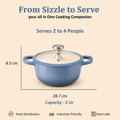 Vinod Cast Iron Freya Saucepot  - 20 cm