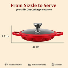 Vinod Cast Iron Freya Appam Pan - 22 cm