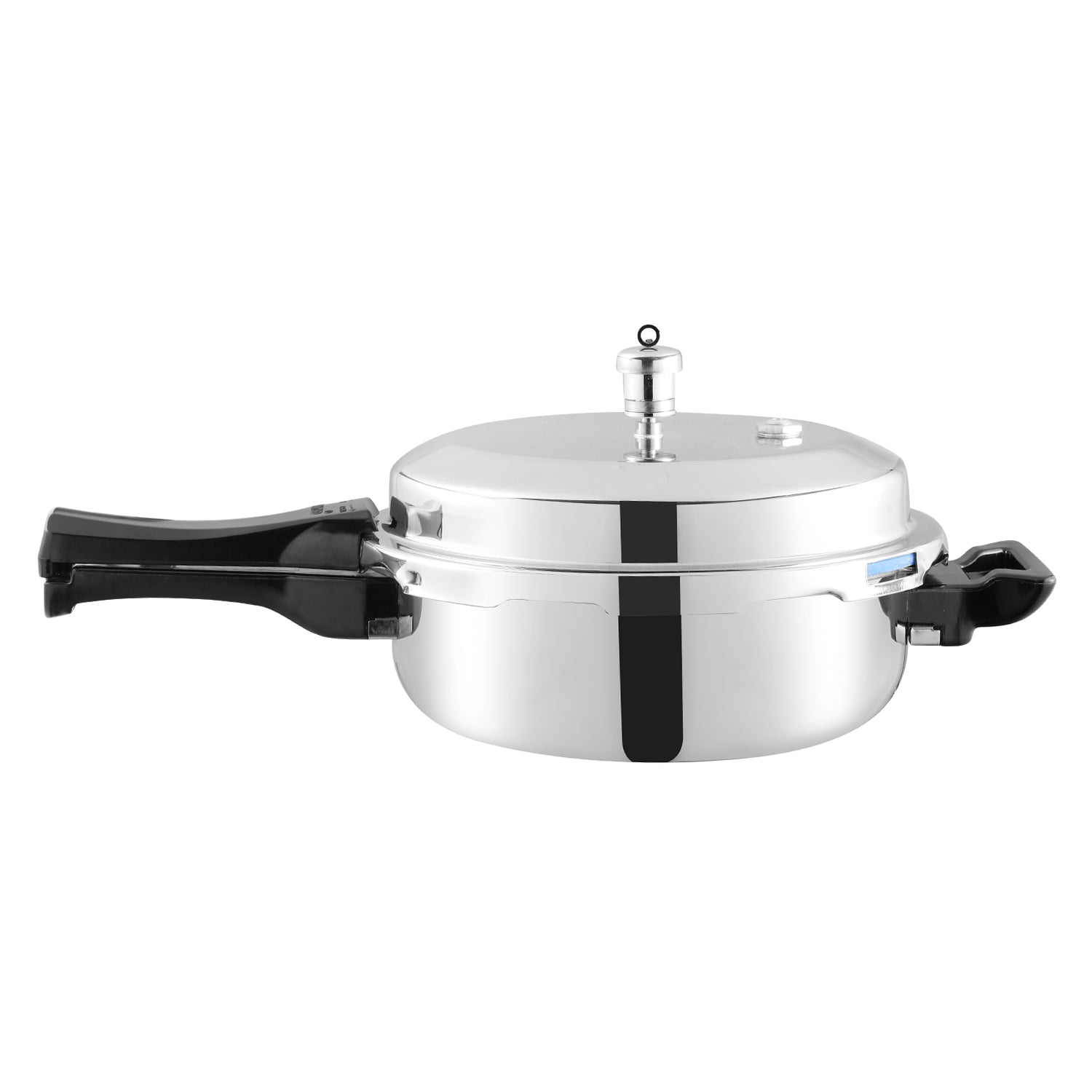Side View of a Vinod Platinum Triply Deep Pan Pressure Cooker (Induction Friendly)