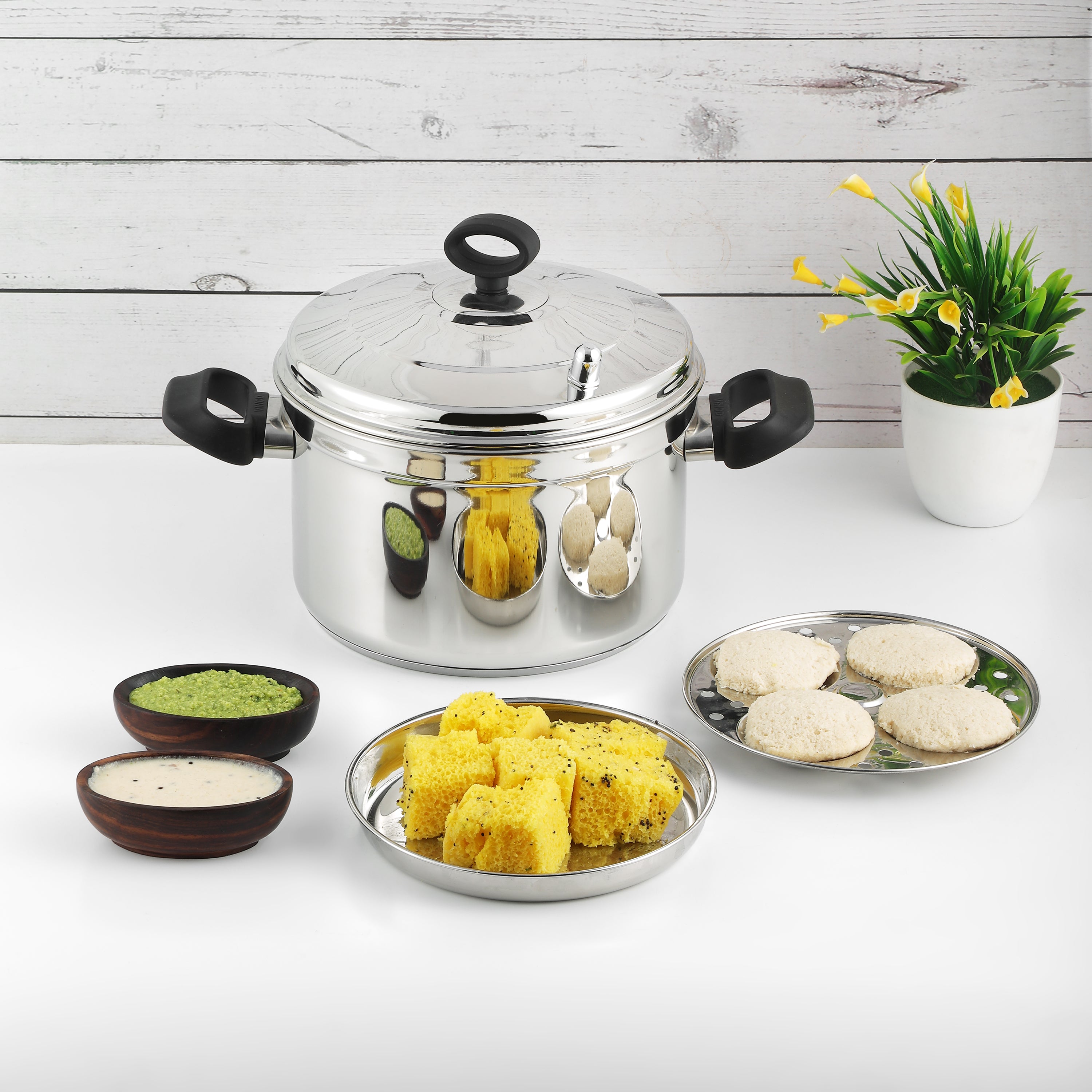 Stainless Steel Multi Pot | Large, Small | Vinod Cookware UK ...