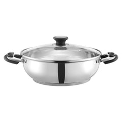 Induction Friendly Kadai with Glass Lid