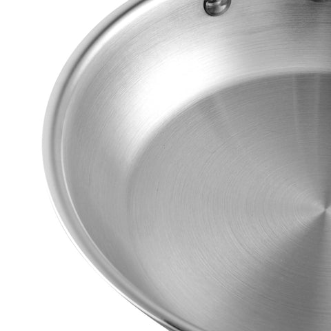 AISI 304 Grade Rust Free Stainless Steel Frypan