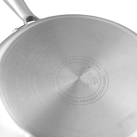 AISI 430 Grade Stainless Steel Induction Base of Triply Stainless Steel Frypan