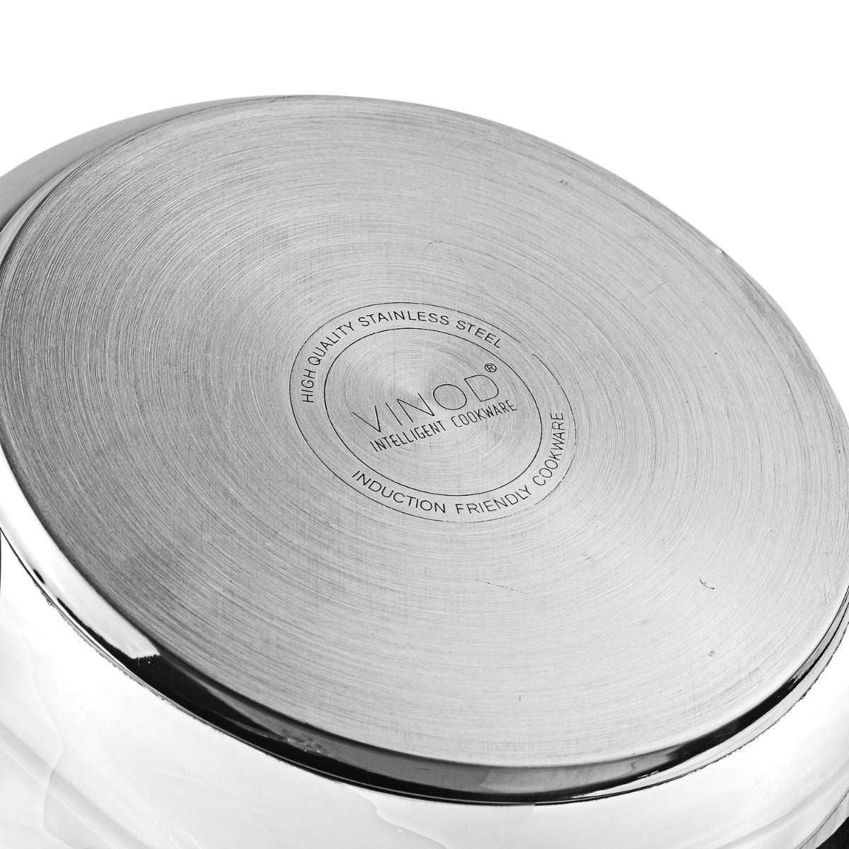 Induction Bottom of Vinod Europa Stainless Steel Handi Shape Inner Lid Pressure Cooker 