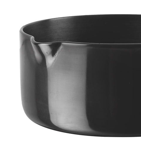 Thoughtfully Designed Hard Anodised Saucepan with Funnel for Easy Pouring