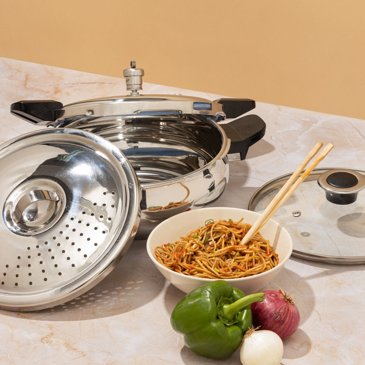 AISI 304 Grade Stainless Steel Pressure Cooker