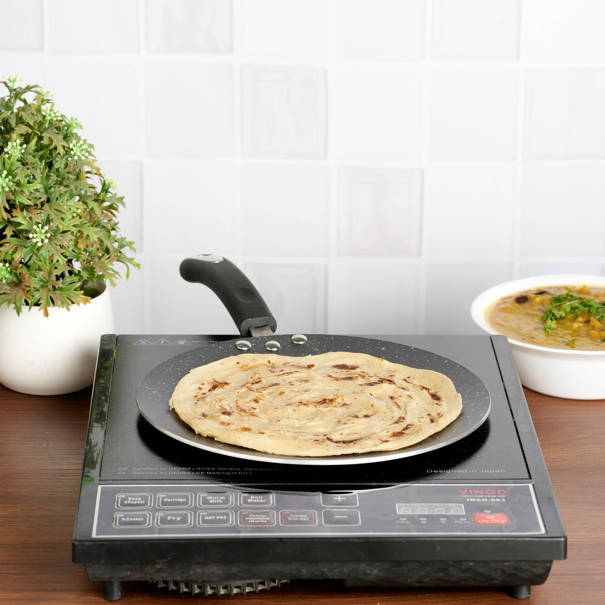 Vinod Zest Marbilo Concave Tawa (Induction Friendly)