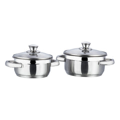 2 Piece Bremen Stainless Steel Saucepot Set