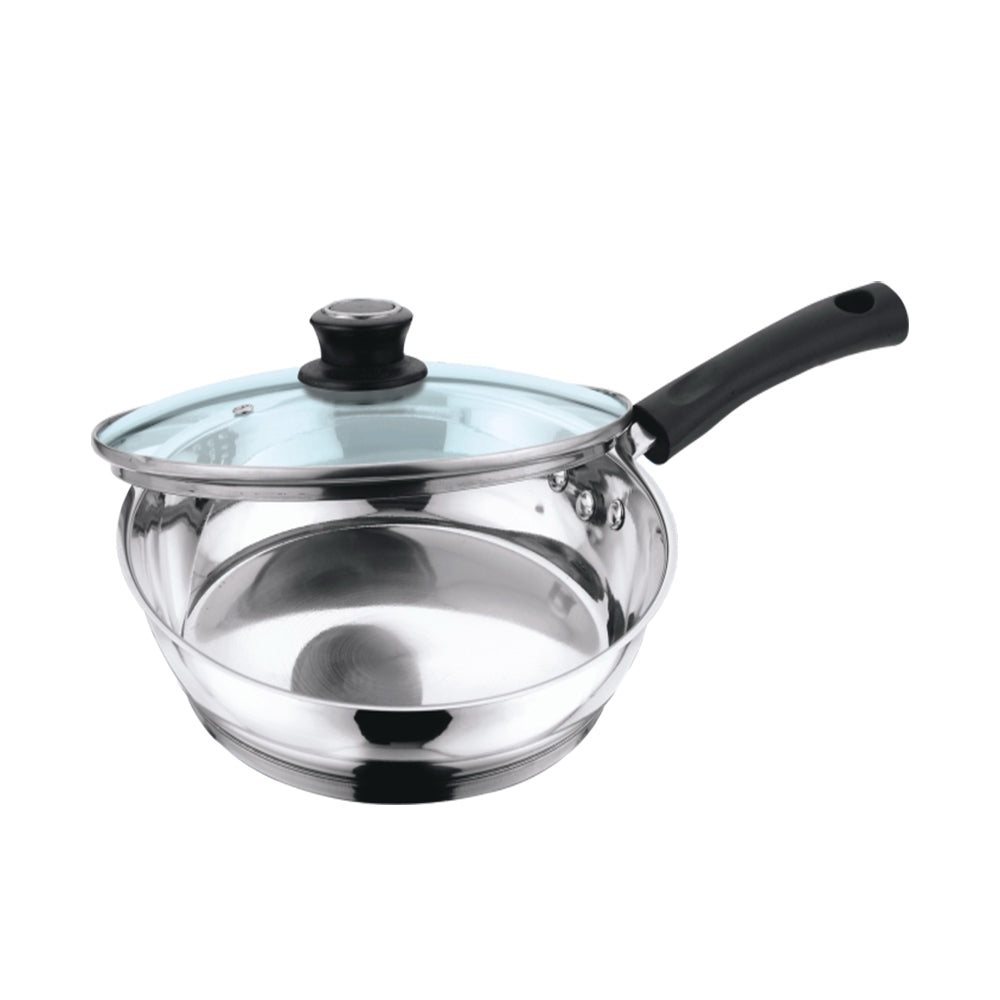Induction Safe Stainless Steel Frying Pan With Lid