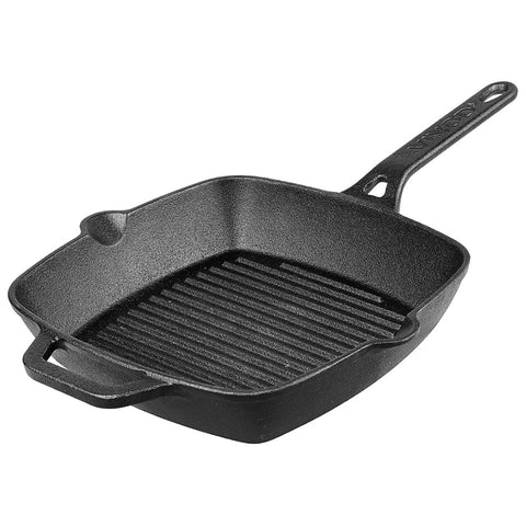 Pre-Seasoned Cast Iron Square Griddle (Induction Friendly)