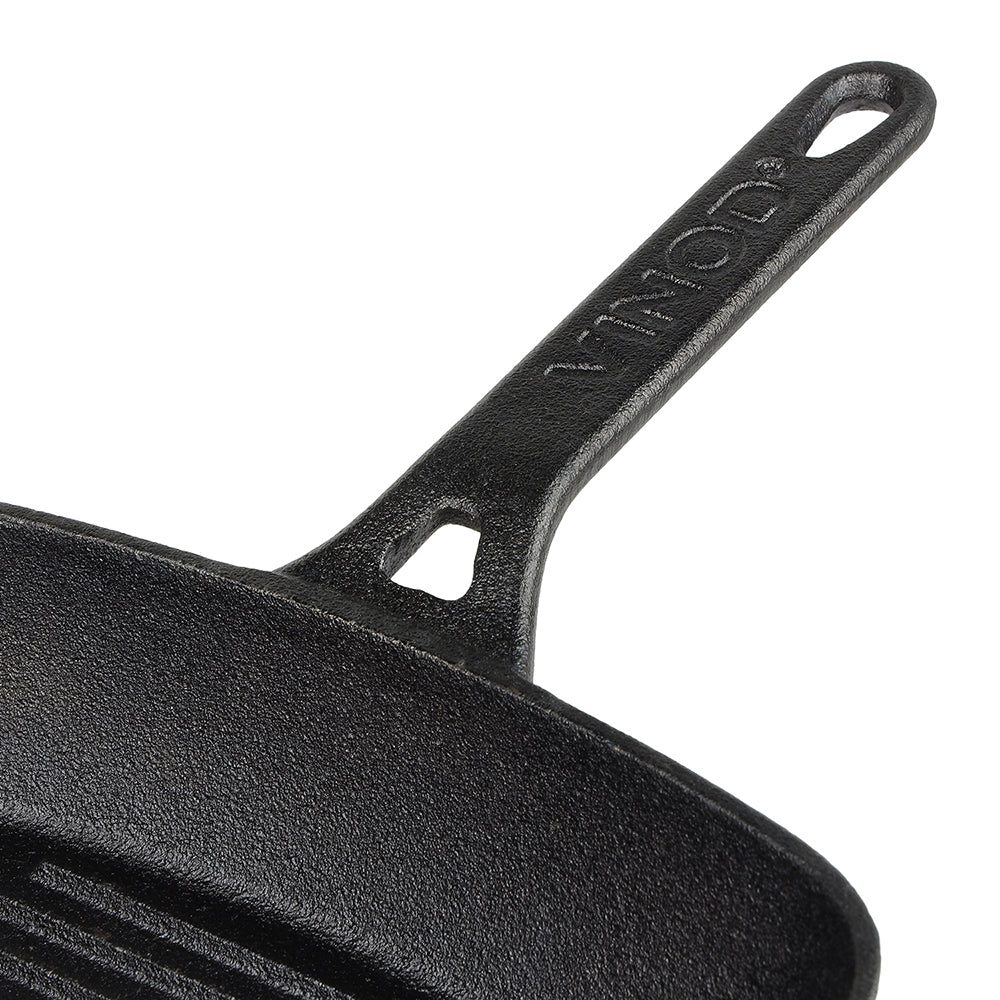 Pre-Seasoned Cast Iron Griddle with Easy to Lift Handle