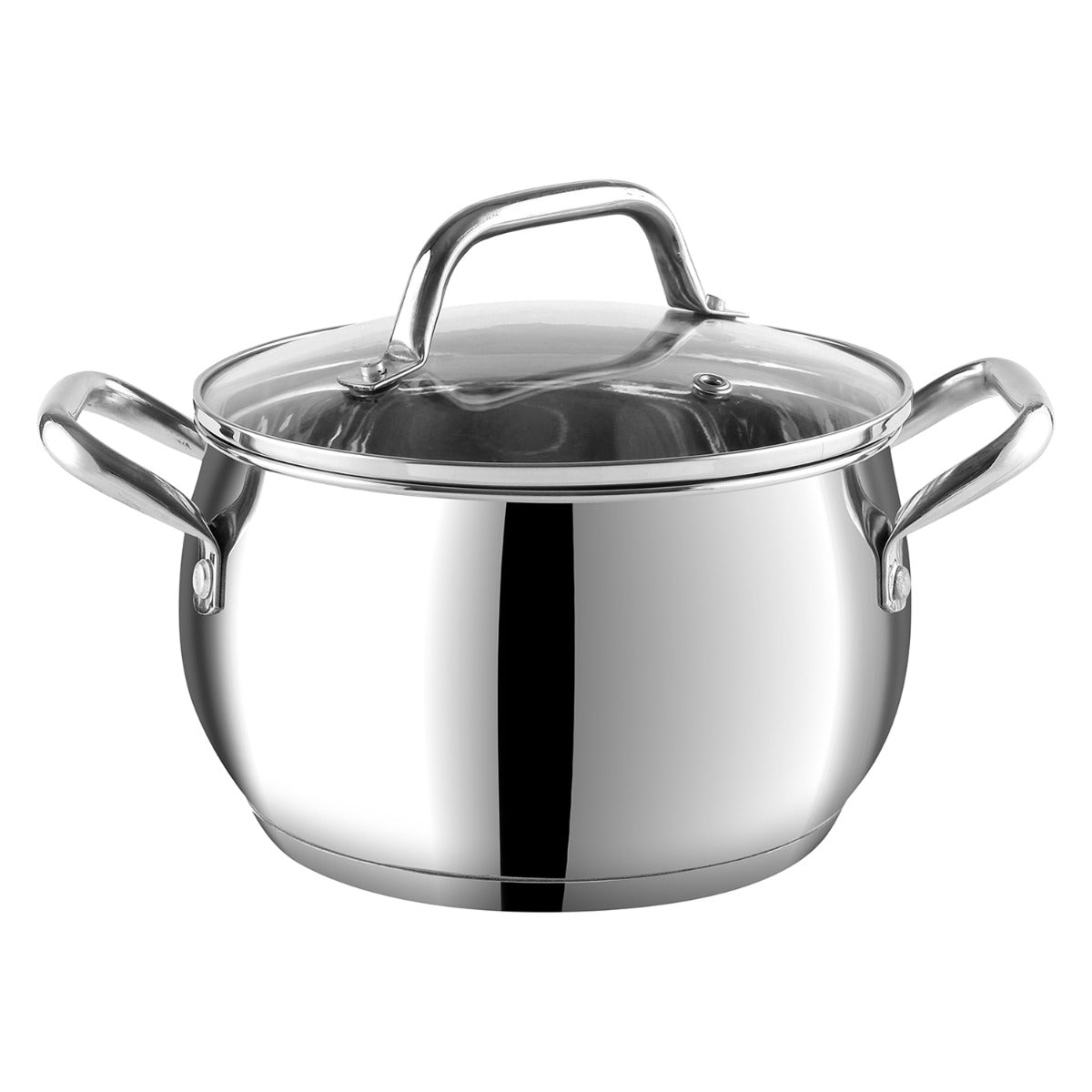 Induction Safe Almaty Belly Casserole with Glass Lid