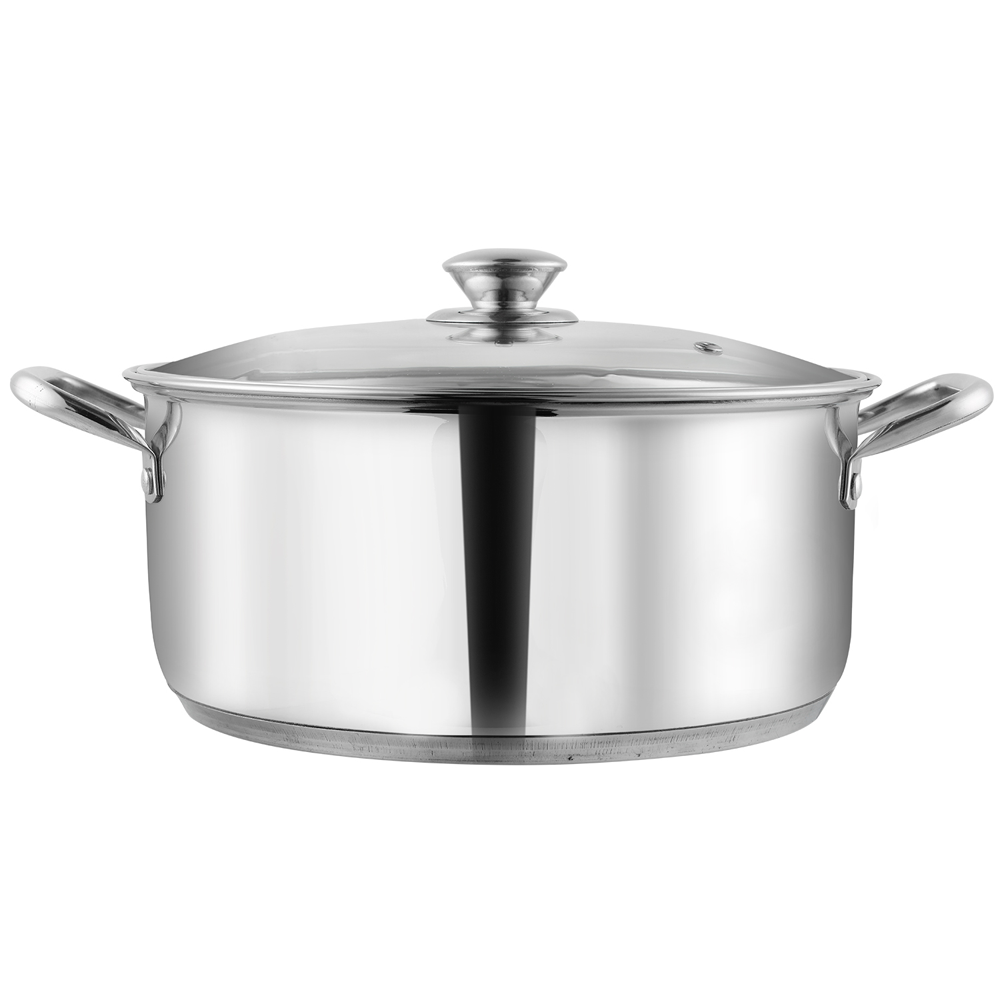 Vinod Stainless Steel Roma Casserole (Induction Friendly) - 5 L