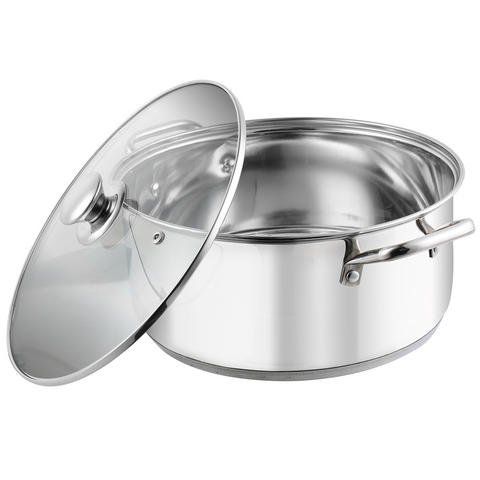 Induction Safe Roma Saucepot with Glass Lid