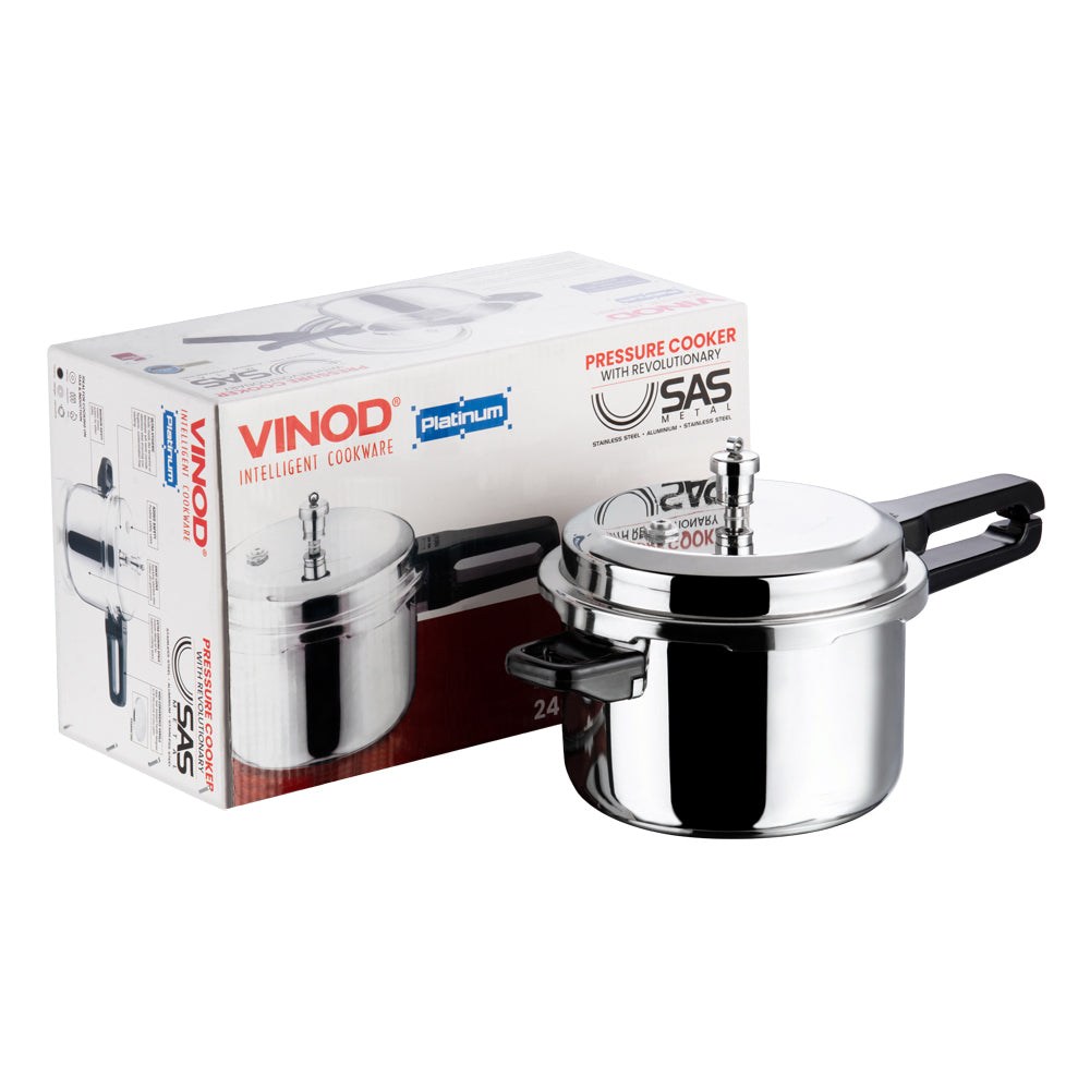 Vinod Platinum Triply Stainless Steel Pressure Cooker