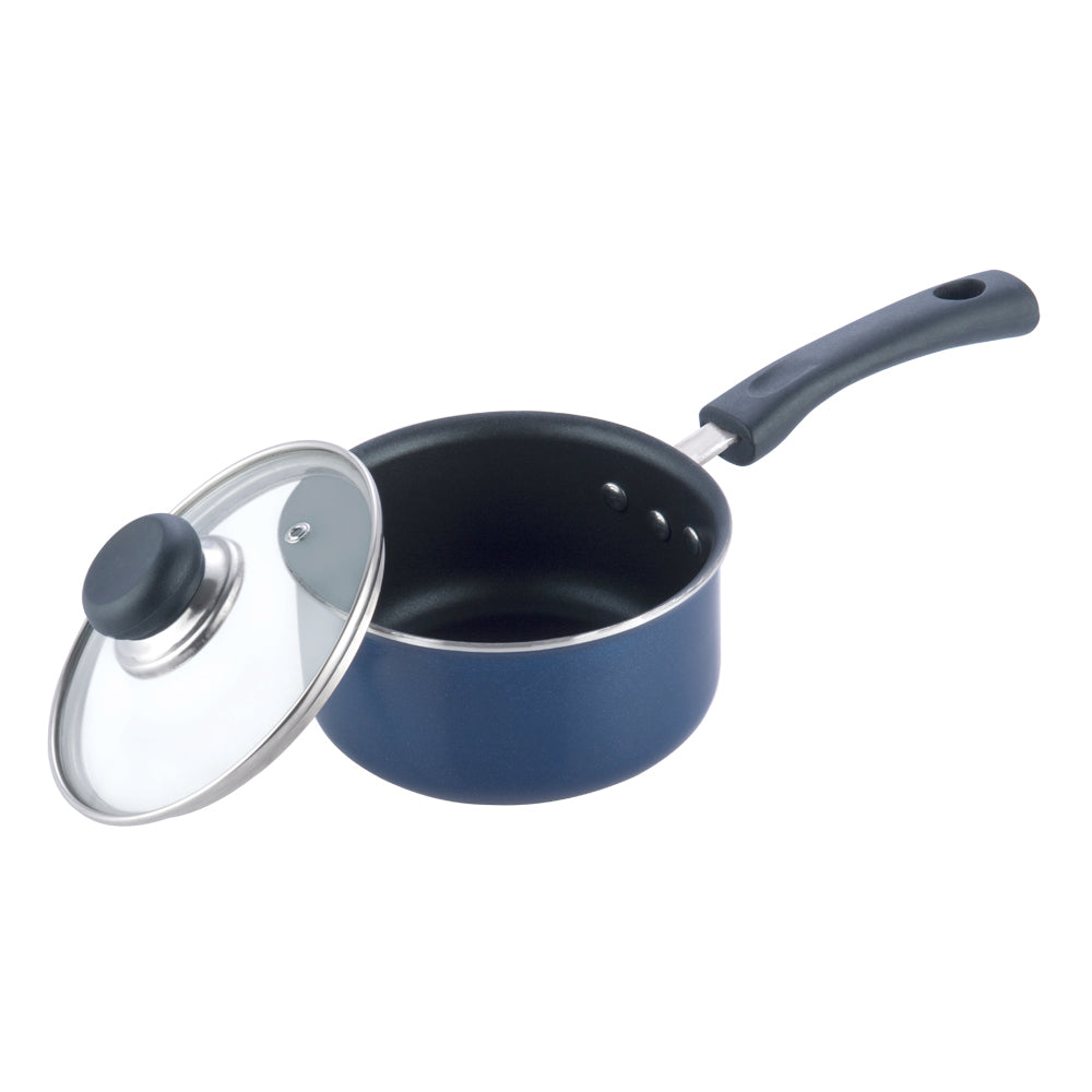 PFOA, Heavy Metals and Harmful Chemicals Free Non Stick Saucepan with Glass Lid