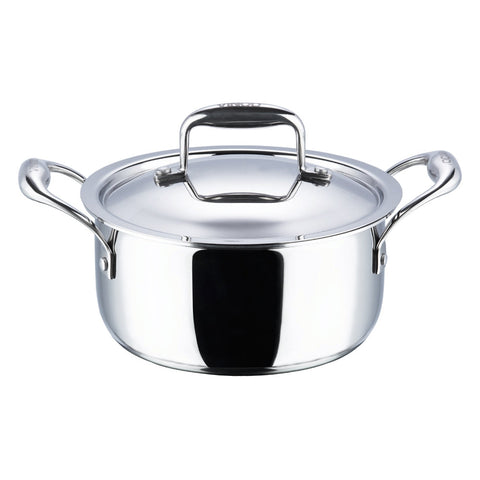 Induction Safe Triply Stainless Steel Saucepot with Lid