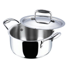 Triply Stainless Steel Saucepot with Lid